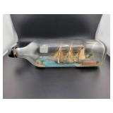 11" MODEL SHIP IN BOTTLE