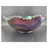 IMPERIAL SCROLLED EMBOSSED AMETHYST 7" BOWL