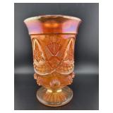 BROCKWITZ MARIGOLD CURVED STAR CATHEDRAL 7" VASE