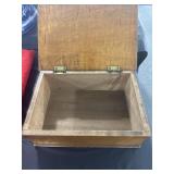 WALNUT DOCUMENT BOX - 8 1/2" X 6" X 3"