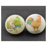 POPPY AND ROOSTER MARBLES
