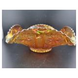 IMPERIAL GLASS STAR & FILE MARIGOLD BOWL - 6 1/2"