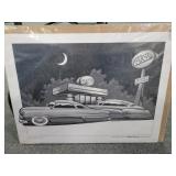 GO-SLO - KRUISIN KUSTOMS - PRINT BY RON WISE 1998