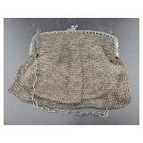 GERMAN SILVER MESH EVENING BAG