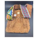 LEATHER - PONY BEADED STRAP BAG