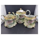 TEA POT, CREAMER AND SUGAR - MADE IN JAPAN -