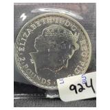 2015 BRITISH 1 OZ SILVER ROUND
