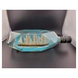 10" MODEL SHIP IN BOTTLE