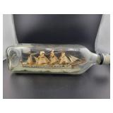 10" MODEL SHIP IN BOTTLE