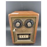 P.O BOX DOVETAILED COIN BANK - NO COMBINATION