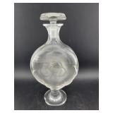 LALIQUE CRYSTAL PERFUME BOTTLE - CHIP AROUND BASE