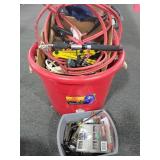 JUMPER CABLES, LAWNMOWER SIZE TIRE, HEX KEYS,