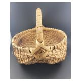 HAND MADE SPLIT OAK HIP BASKET
