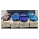 4 ERTL MODEL CORVETTE CARS - 1991, 1992, 1994 AND