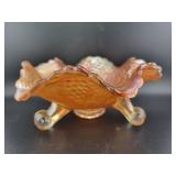FENTON GRAPE AND LOTUS MARIGOLD 6" BOWL