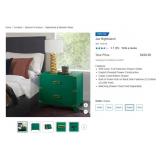 NORTHRIDGE "JAX" 2 DRAWER NIGHTSTAND IN GREEN 2
