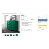 NORTHRIDGE "JAX" 5 DRAWER CHEST IN GREEN - NEW O