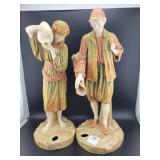 PAIR ROYAL WORCHESTER FIGURINES - 13"
