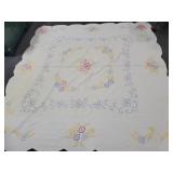 90" X 90" FLORAL DESIGN HAND MADE QUILT