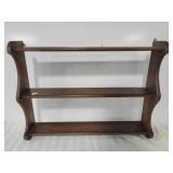 WOODEN DISPLAY SHELF - 28" X 24"