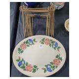 SHENANDOAH POTTERY PLATTER - MORNINGLORIES -
