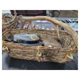BASKET W/REPRODUCTION KEPPIE, ANOTHER CAP,