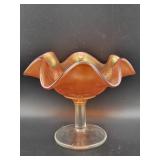 FENTON MARIGOLD HOLLY & BERRY CARNIVAL GLASS COMPO