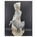NAO PORCELAIN FIGURINE - YOUNG GIRL WITH GOAT -