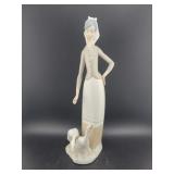 LLADRO FIGURINE - LADY WITH GEESE - 11 INCH