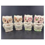 2 SETS OF SHAWNEE POTTERY OWL SALT AND PEPPERS