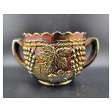 NORTHWOOD GRAPE AND CABLE SUGAR BOWL - 3"