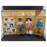 (3) OUR GANG FIGURINES: BUCKWHEAT, DARLA AND