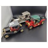(3) NOCORAL PLASTIC TOY CARS: 1907 ROLLS ROYCE, 19
