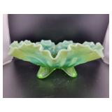 DUGAN CANDY DISH - OPALESCENT YELLOW 9" BOWL