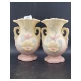 PAIR HULL 5" POTTERY VASES