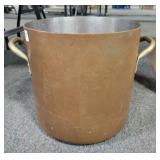12" DIAMETER X 12" HIGH COPPER COOK POT - DAMAGE