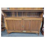 ANTIQUE OAK KITCHEN CABINET - DOUBLE DOOR WITH