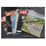 (4) LIFE AND (1) NY TIMES MAGAZINES