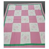 HAND MADE PATTERN QUILT - 106" X 88"
