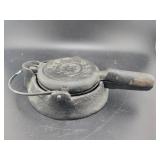 WAGNER MINIATURE CAST IRON WAFFLE IRON
