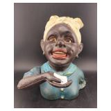 BLACK AMERICANA JOHN HARPER CAST IRON BANK
