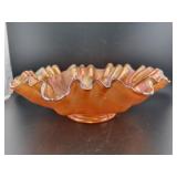 FENTON MARIGOLD THISTLE 9" BOWL