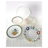 PLATTER AND 4 BOWLS
