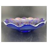 NORTHWOOD PEACOCK & URN COBALT 6" BOWL