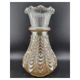 JAIN PANAJI PEACOCK EYE MARIGOLD 7" VASE