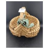 SMALL SPLIT OAK HIP BASKET - HAND MADE