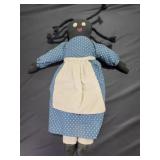 BLACK AMERICANA DOLL BABY - CLOTH - BLUE