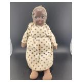 BLACK AMERICANA BABY DOLL W/STAND - 11" -
