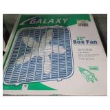 GALAXY 20" BOX FAN AND THROW PILLOWS