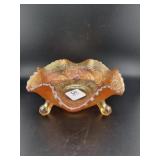 FENTON "LITTLE FISHES" MARIGOLD 5" BOWL